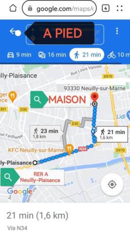 Chambre Dans Une Maison Partagee Neuilly sur Marne Bagian luar foto